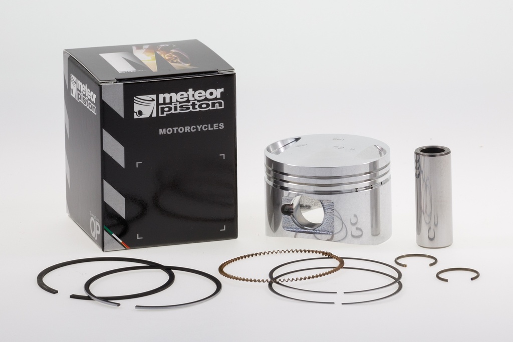 P2276 PISTON KYMCO AGILITY-B&W-DINK-GRAND DINK-LIKE-MOVIE-PEOPLE-SPACER-SUPER8-VIVIO 125 D. 52,4 Steel oil ring